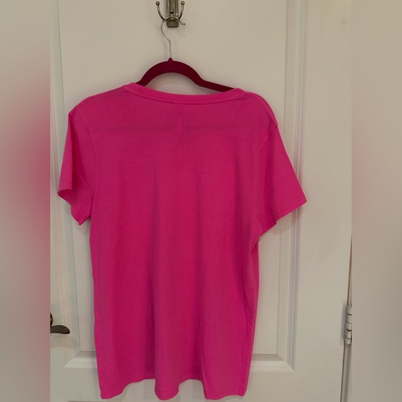 PINK Victoria's Secret Hot Pink Tee - Picture 3 of 3